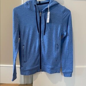 Peter Miller light Blue Zip-Up Hoodie